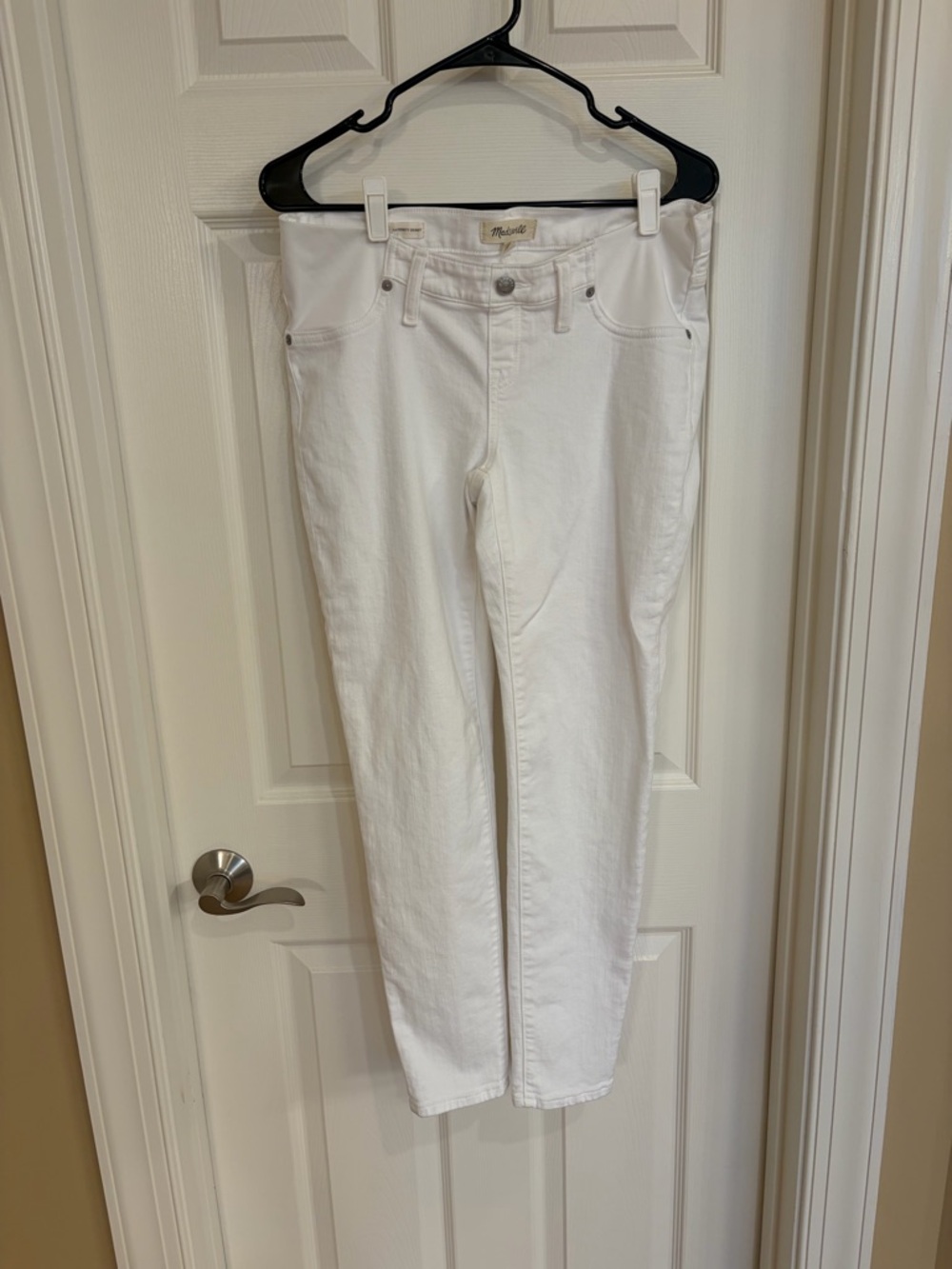 Madewell Maternity White Skinny Jeans